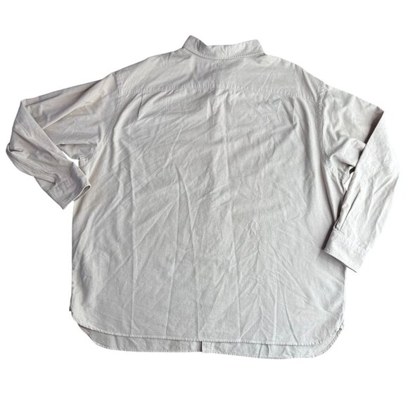 Cremieux Button Up Shirt Mens Size 3XB Beige Supima Cotton Old Money Coastal Wor - Picture 7 of 8